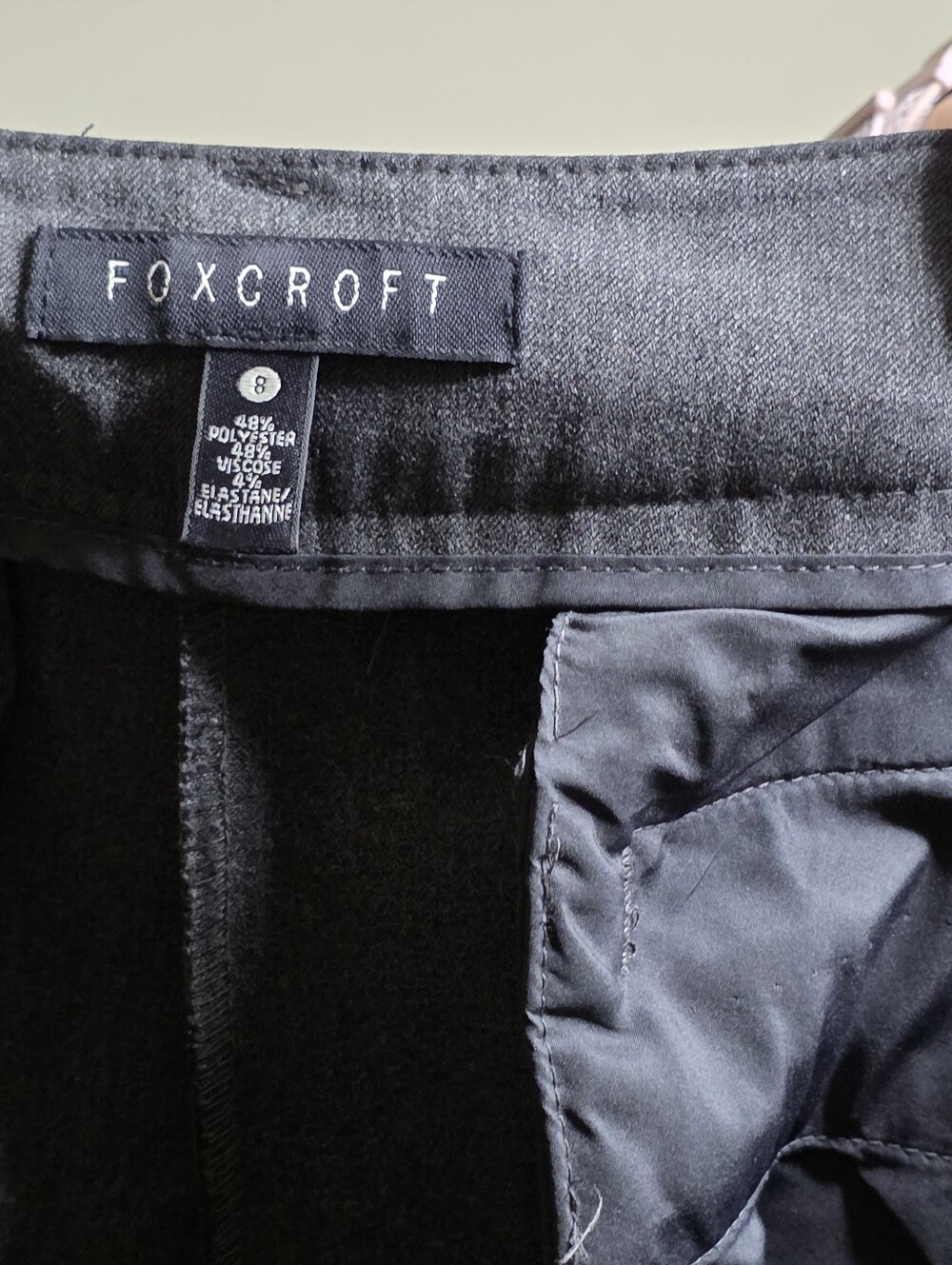 Foxcroft Black Women's Pants Size 8